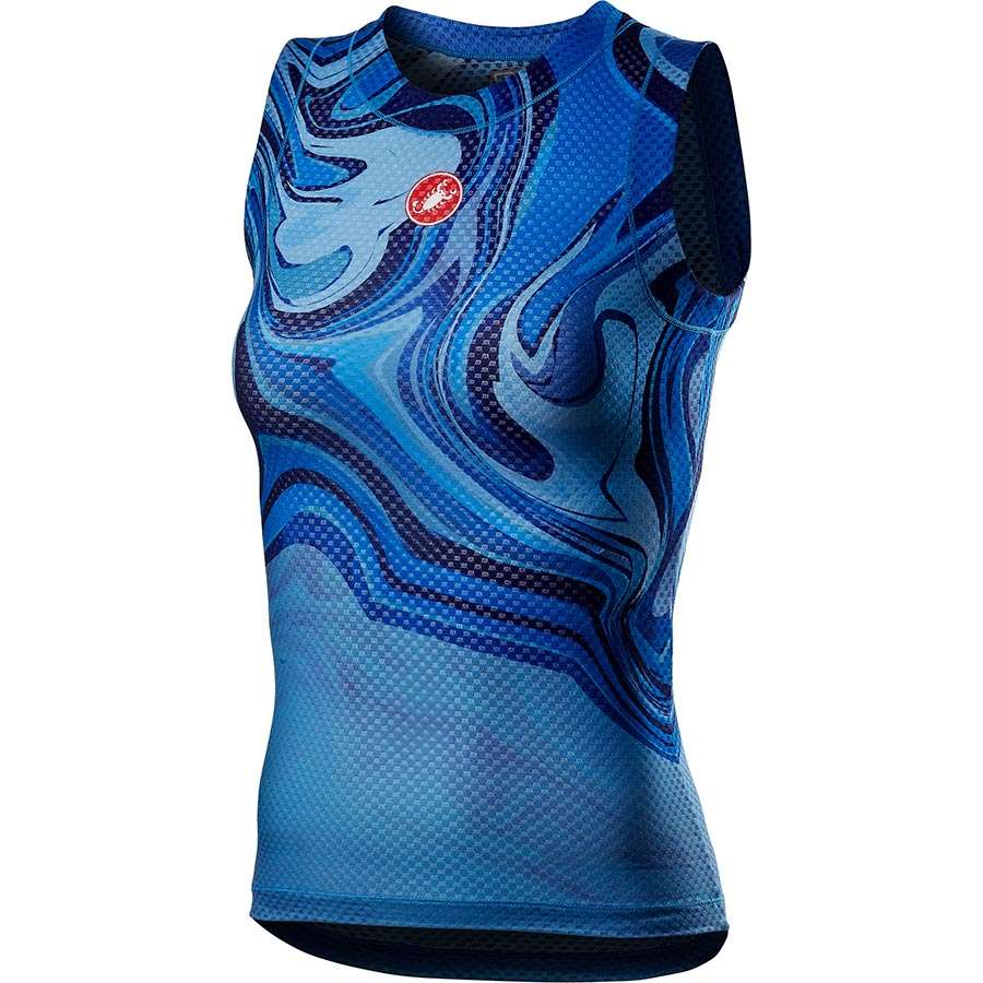 Castelli Pro Mesh Ondershirt Zonder Mouwen Blauw Dames