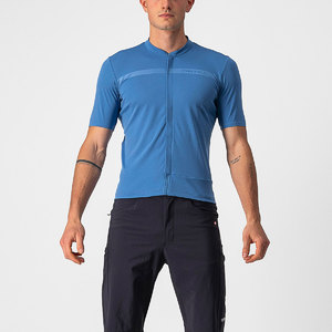 Castelli Unlimited Allroad Fietsshirt Korte Mouwen Blauw Heren