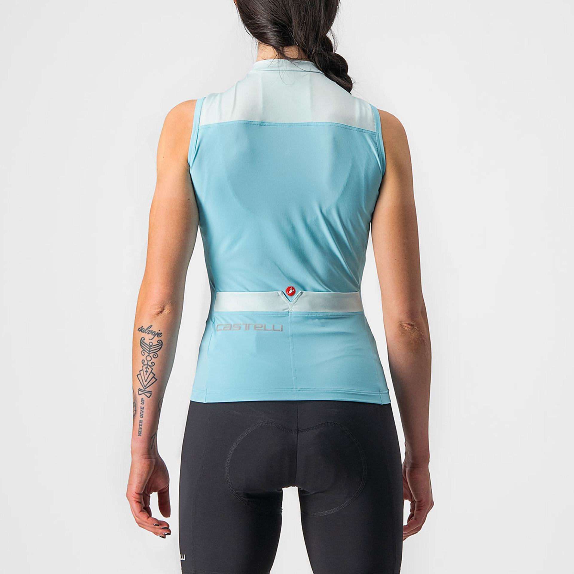 Castelli Solaris Fietsshirt Zonder Mouwen Blauw Dames