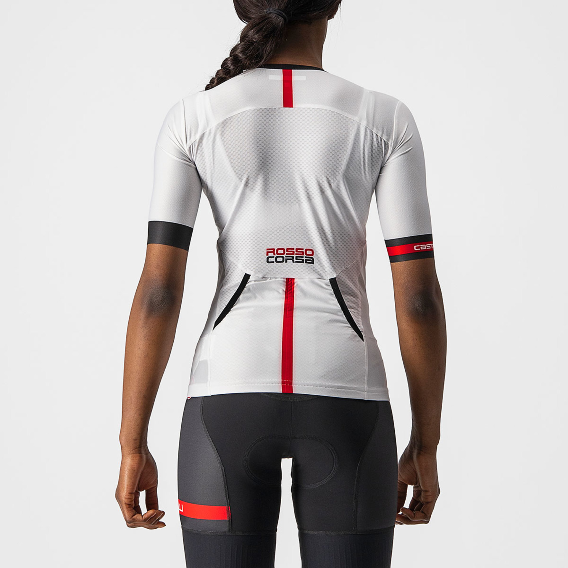 Castelli Free Speed 2 Race Triathlon Shirt Korte Mouwen Wit/Zwart Dames
