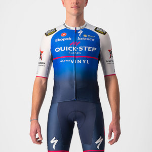 Castelli Quick-Step Alpha Vinyl Aero Race 6.1 Fietsshirt Korte Mouwen Heren