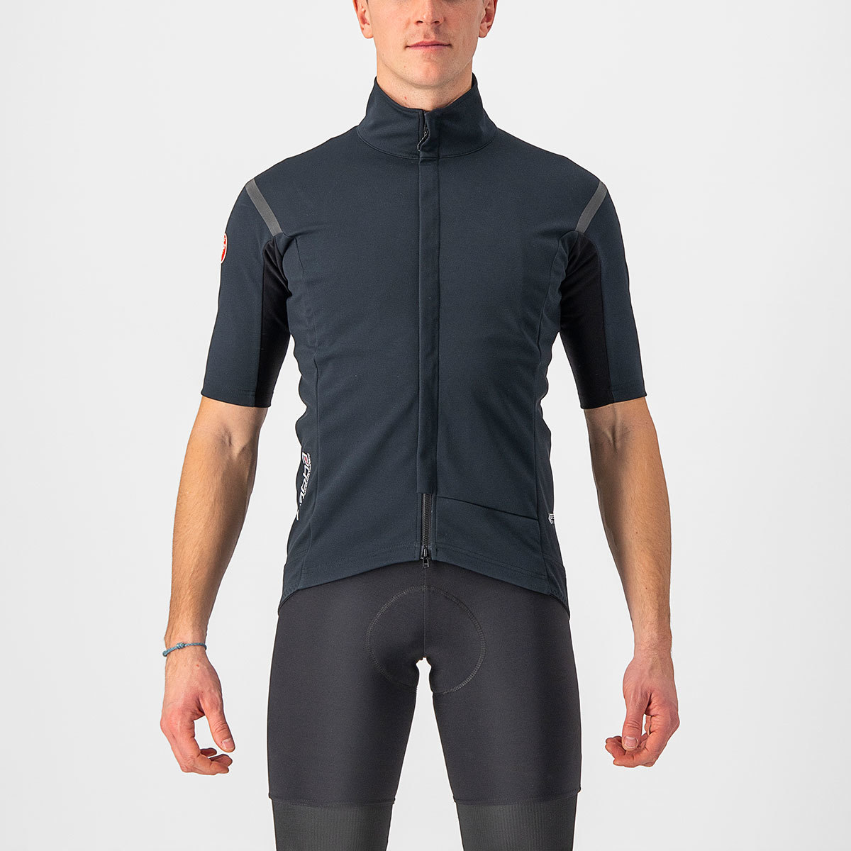 Castelli Gabba RoS 2 Fietsshirt Korte Mouwen Zwart/Zwart Reflex Heren