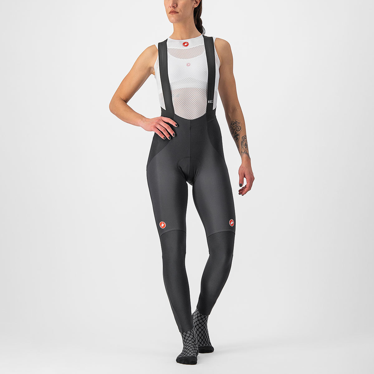 Castelli Sorpasso RoS Fietsbroek Lang Met Zeem Zwart Dames