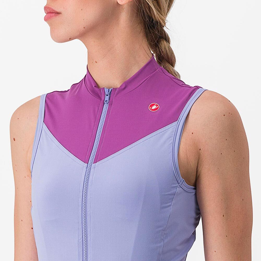 Castelli Solaris Fietsshirt Zonder Mouwen Paars Paars Dames