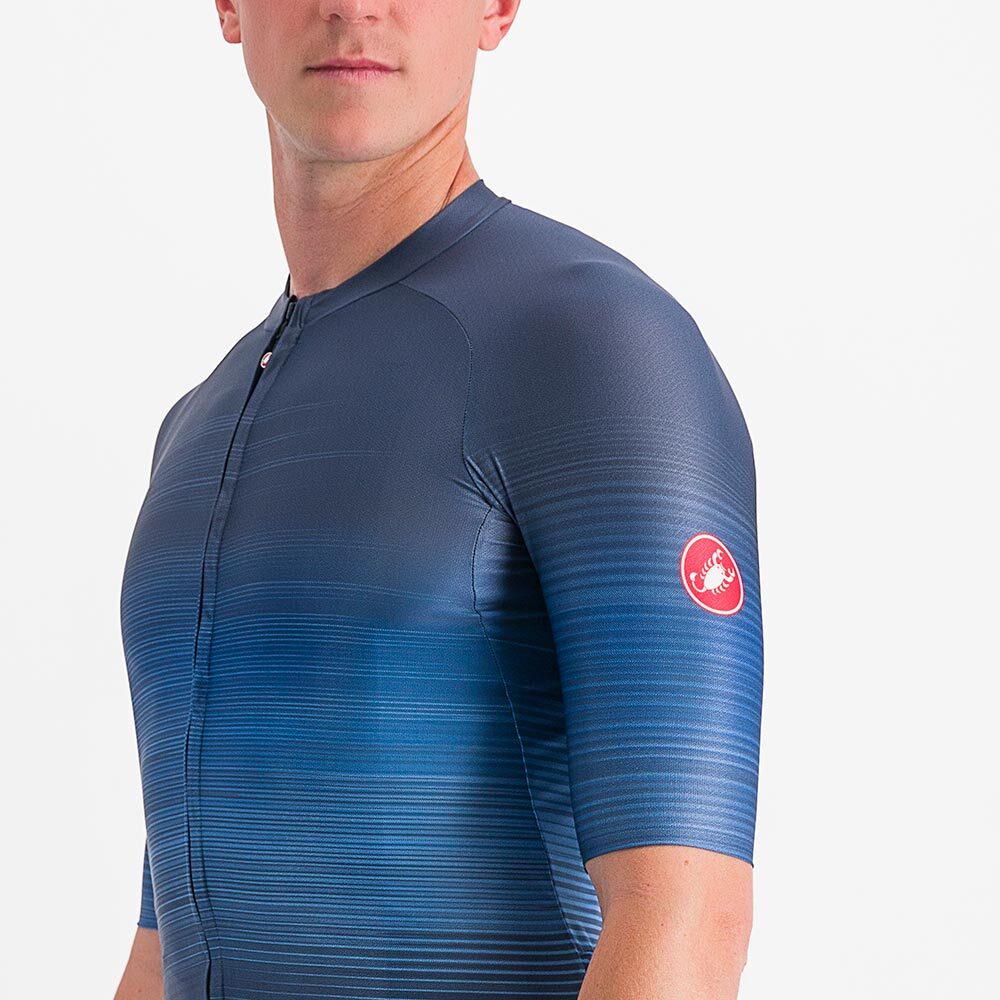 Castelli Aero Race 6.0 Fietsshirt Korte Mouwen Blauw Heren