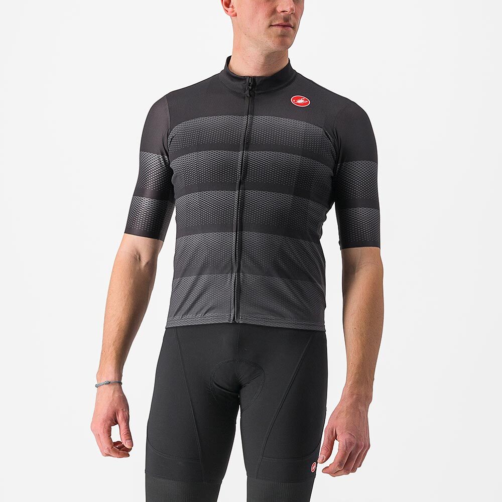 Castelli Livelli Fietsshirt Korte Mouwen Zwart Heren