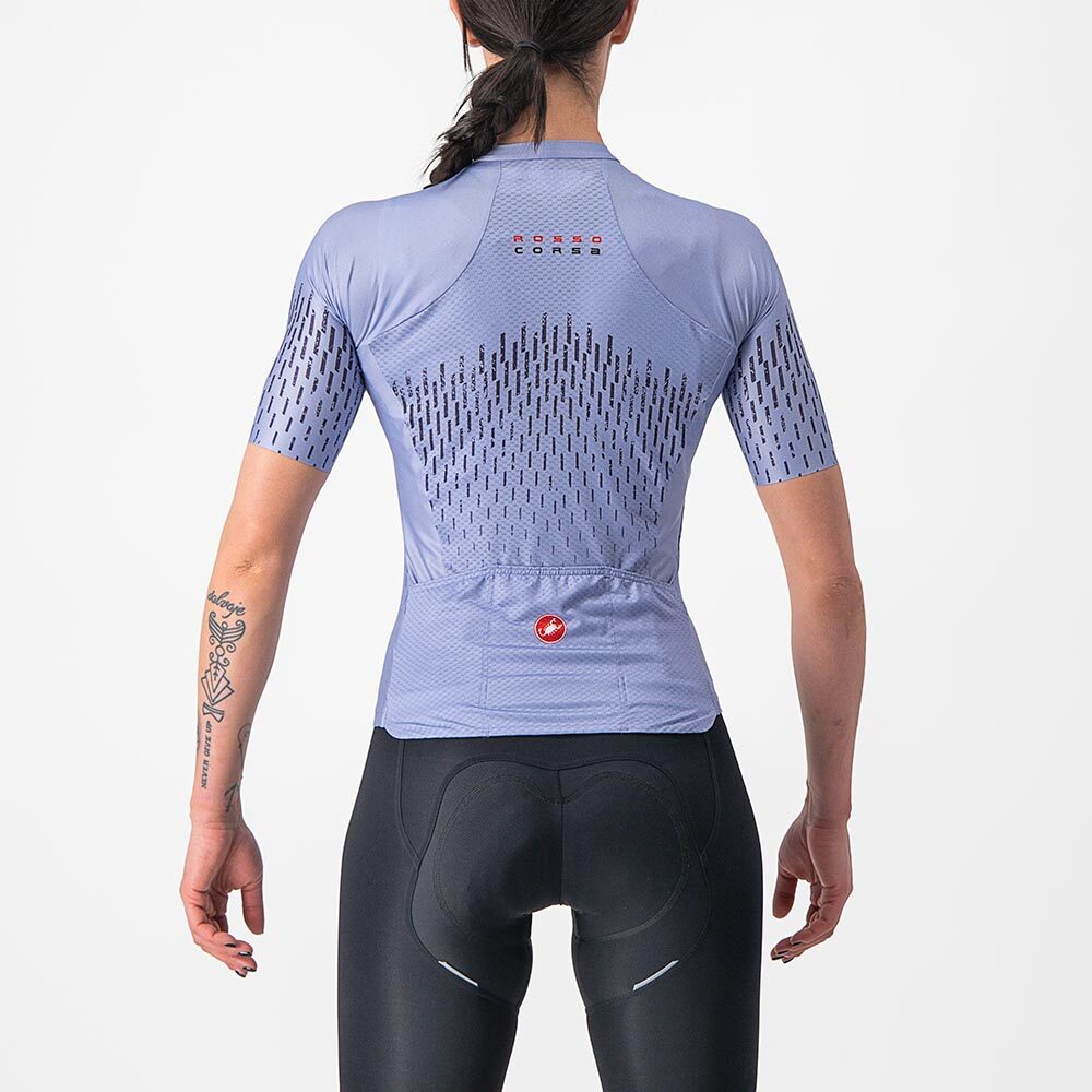 Castelli Aero Pro Fietsshirt Korte Mouwen Paars Dames