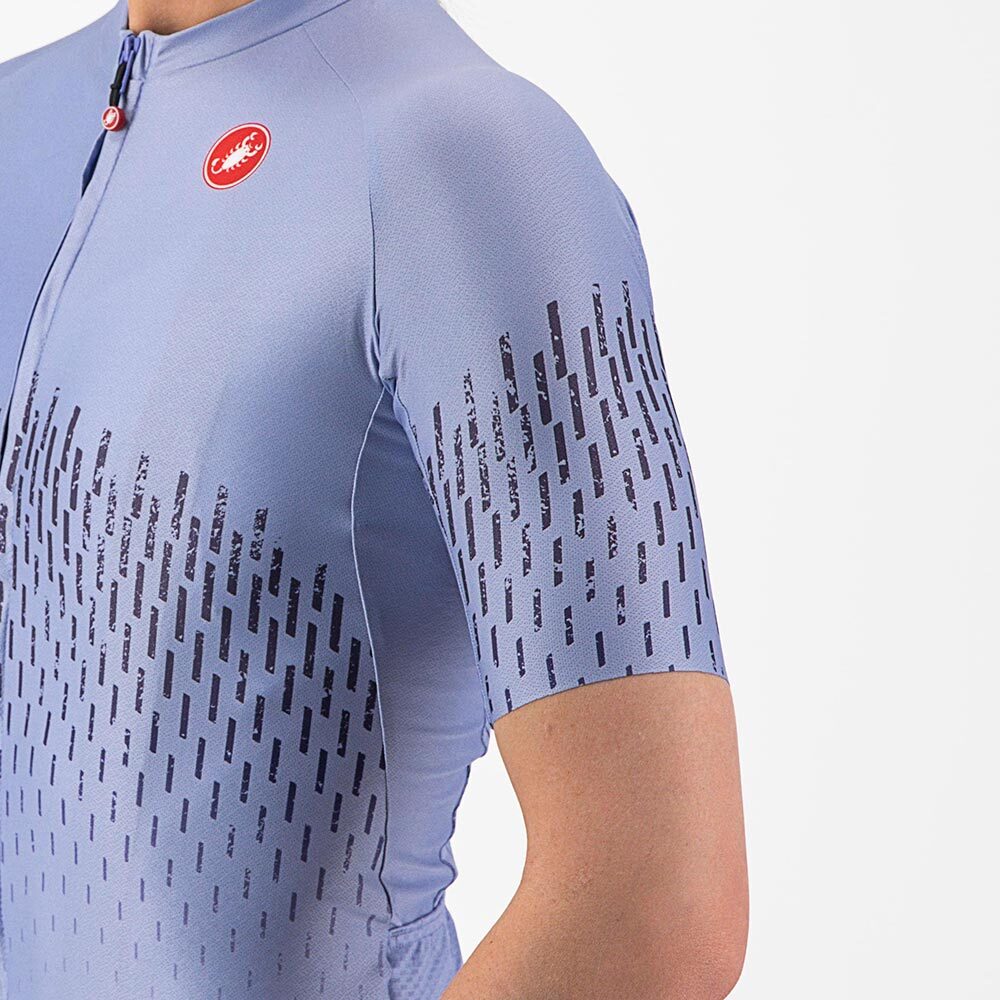 Castelli Aero Pro Fietsshirt Korte Mouwen Paars Dames