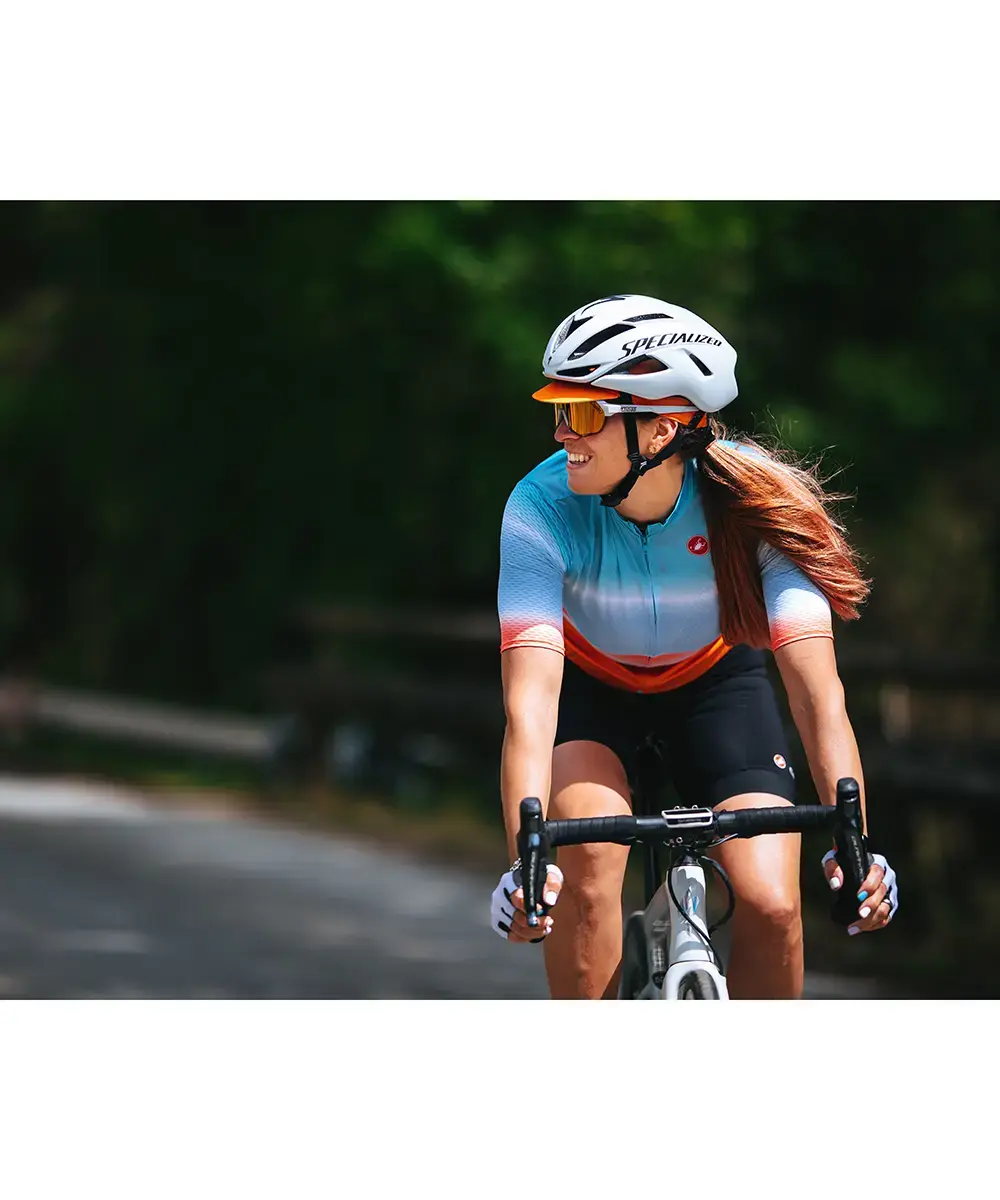 Maillot De Cyclisme CASTELLI Dolce Jersey Pour Femme - Confort, Extensible Et Design Dégradé - 7