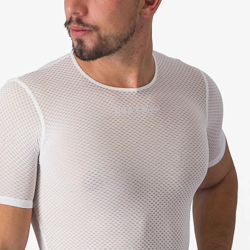 Castelli Pro Mesh 2.0 Ondershirt Korte Mouwen Wit Heren