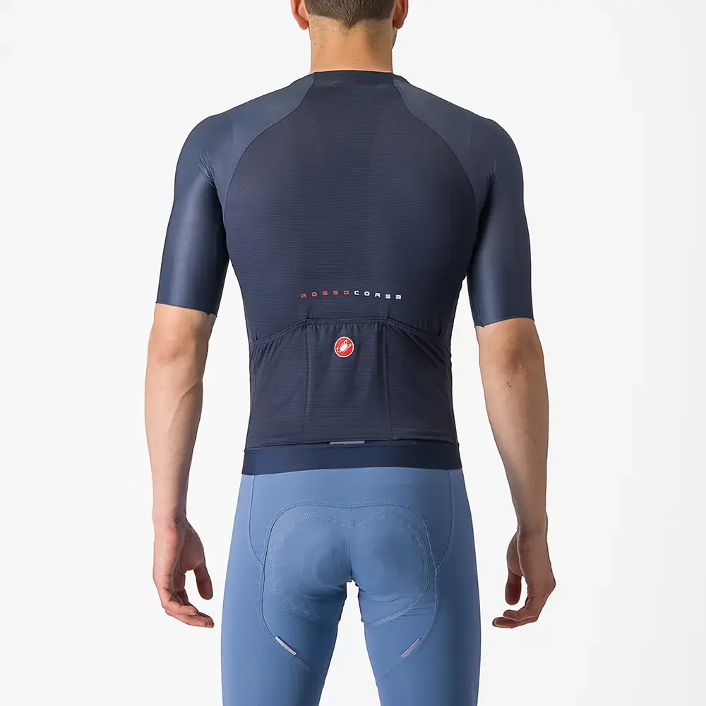 Castelli Aero Race 7.0 Fietsshirt Korte Mouwen Blauw Heren