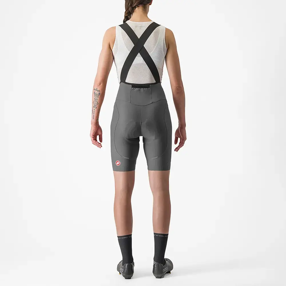 Castelli Espresso DT Fietsbroek Kort Grijs Dames