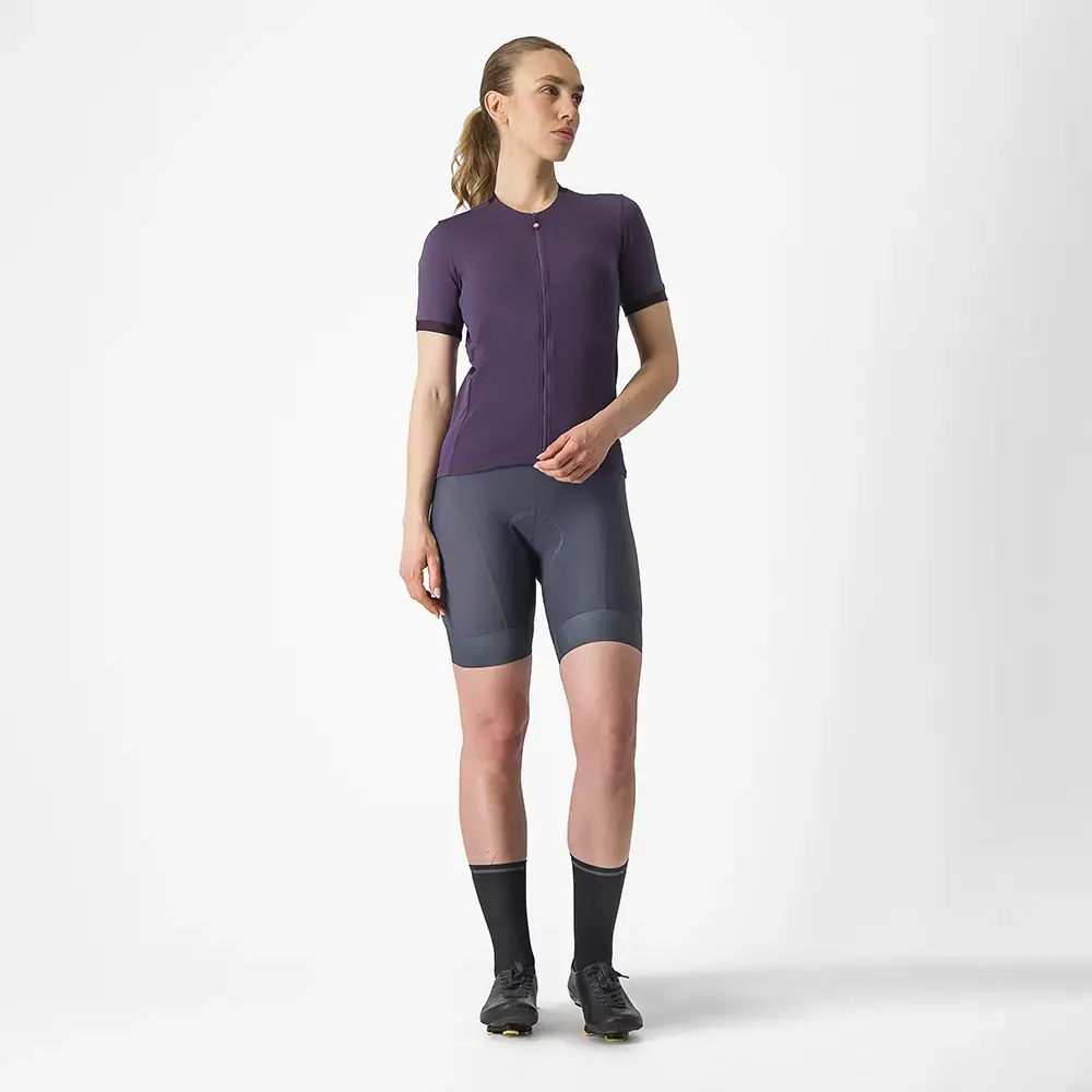 Castelli Libera Fietsshirt Korte Mouwen Paars Dames koop je bij Futurumshop