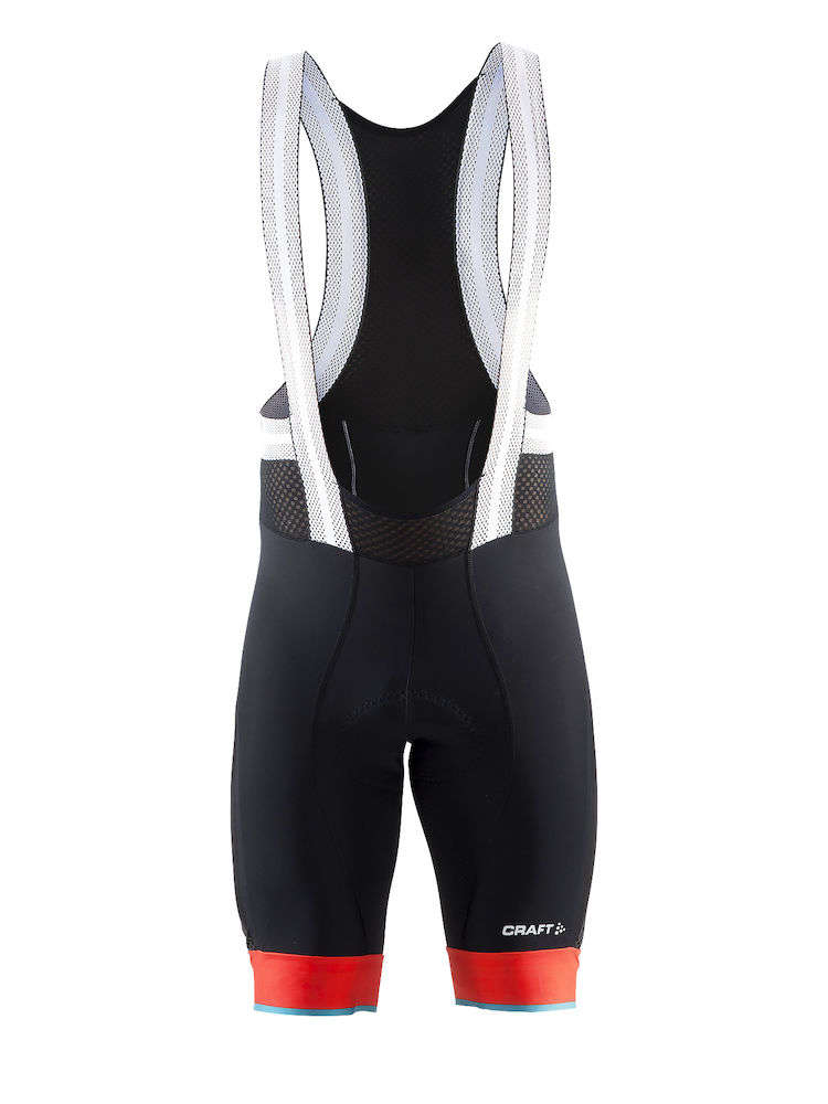 Craft Elite Tech Fietsbroek Kort Zwart Rood Heren C1 zeem koop je bij Futurumshop