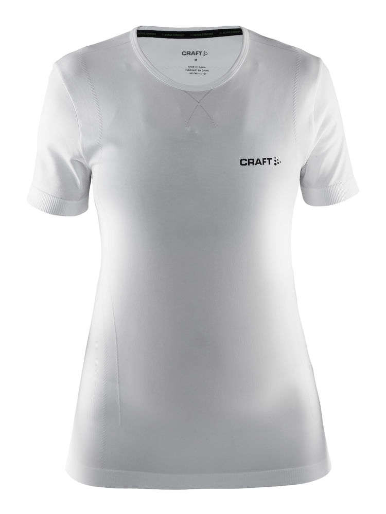 Craft Be Active Comfort RN Ondershirt Korte Mouwen Wit Dames