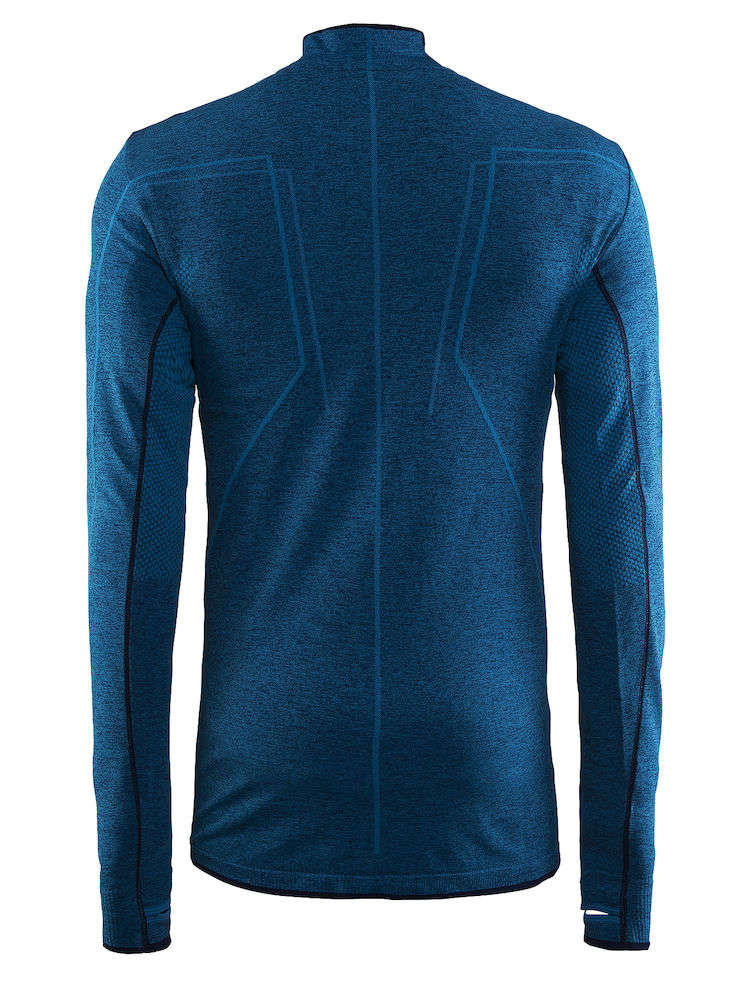 Craft Be Active Comfort Zip Thermoshirt Lange Mouwen Pacific Blauw Heren