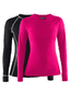 Craft Be Active Thermoshirt Lange Mouwen Roze/Zwart Dames 2-Pack