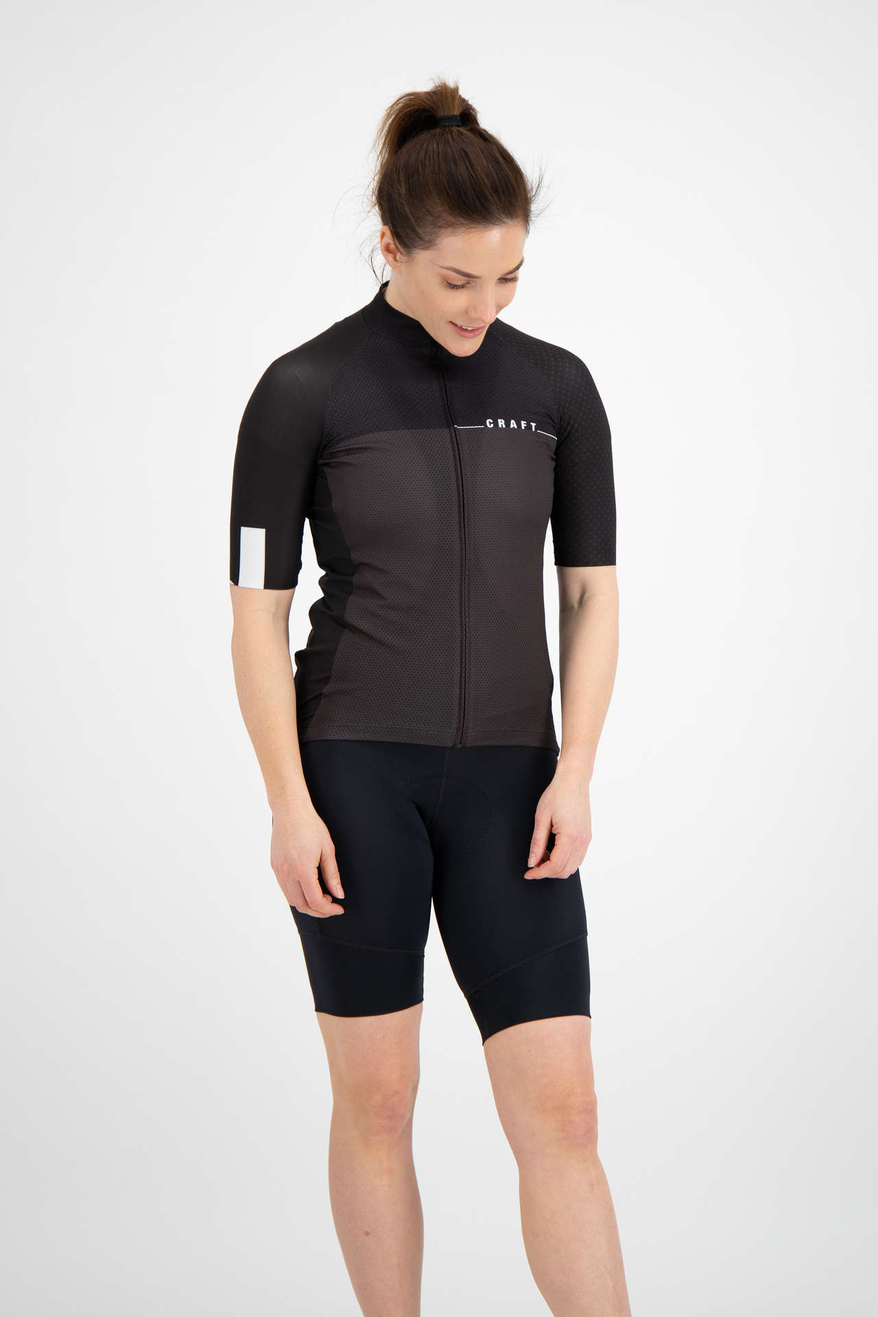 Craft LMTD Fietsshirt Korte Mouwen Zwart Grijs Dames koop je bij Futurumshop