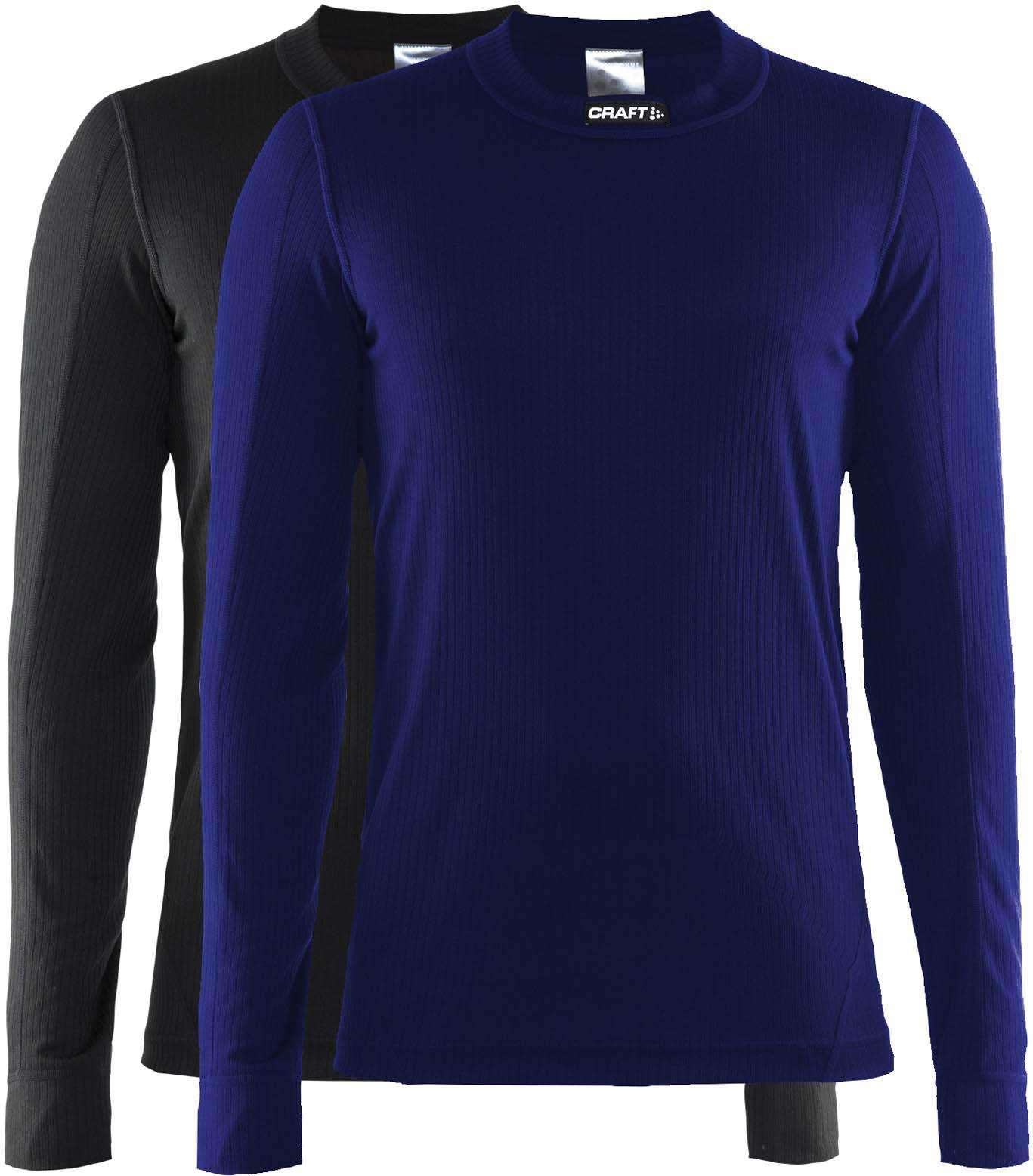 Craft Active Thermoshirt Lange Mouwen 2-pack Blauw/Zwart Heren