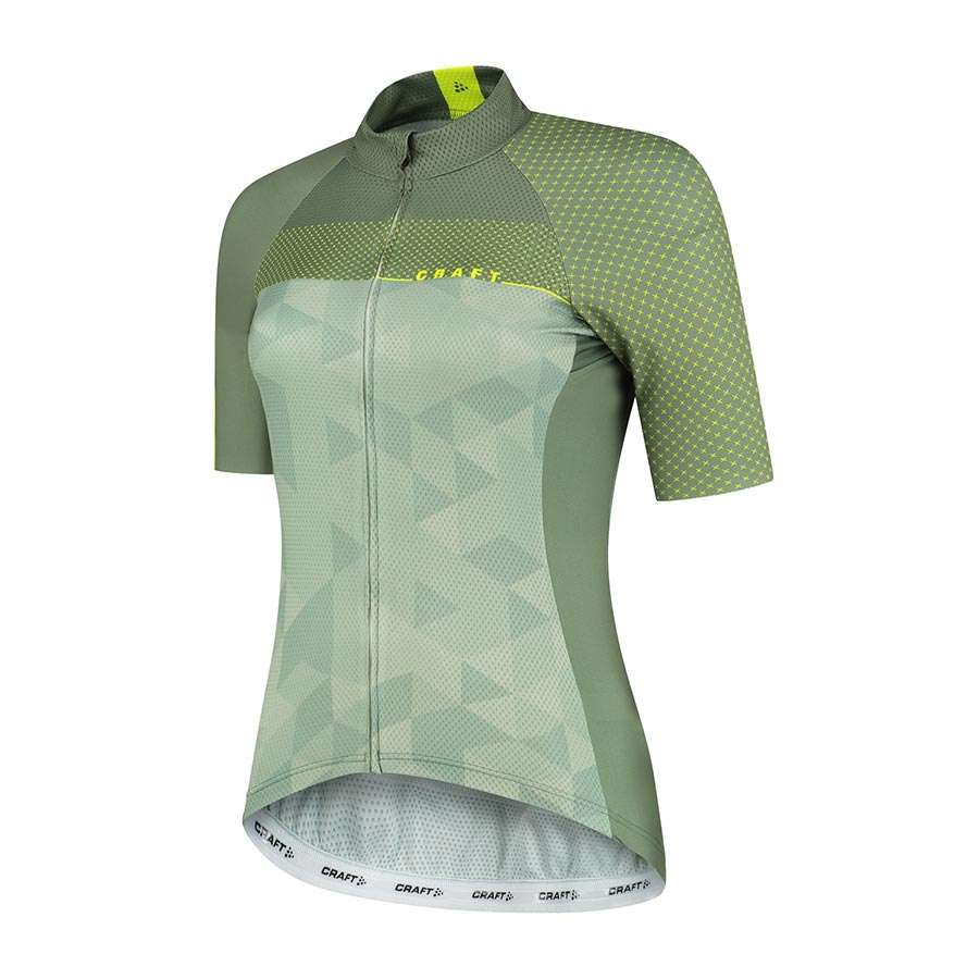 Craft LMTD Fietsshirt Korte Mouwen Groen/Geel Dames