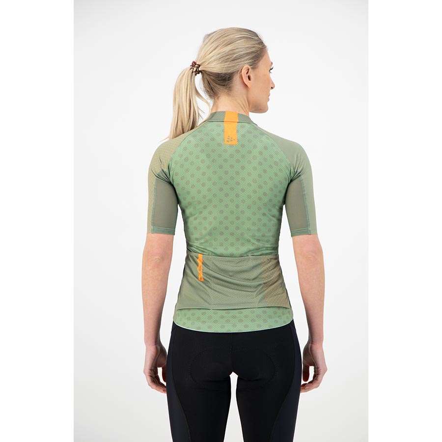 Craft LMTD Fietsshirt Korte Mouwen Groen/Oranje Dames