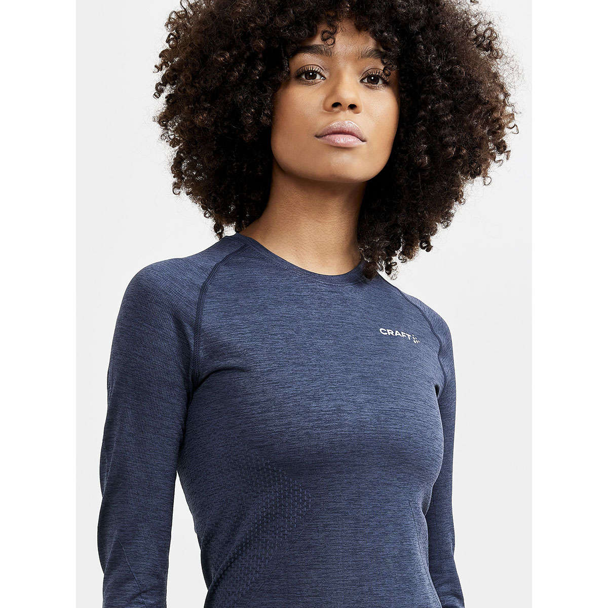 Craft CORE Dry Active Comfort Thermoshirt Lange Mouwen Donkerblauw Dames