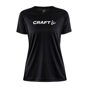 Craft CORE Unify Logo Hardloopshirt Korte Mouwen Zwart Dames