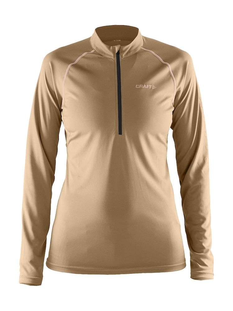 Craft Prime Craft Hardloopshirt Lange Mouwen Lichtbruin Dames