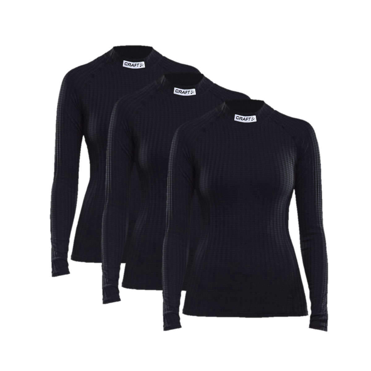 Roman Vooruitzicht Voorbijgaand Craft Progress Crewneck 3-Pack Thermoshirt Lange Mouwen Zwart Dames koop je  bij Futurumshop.nl