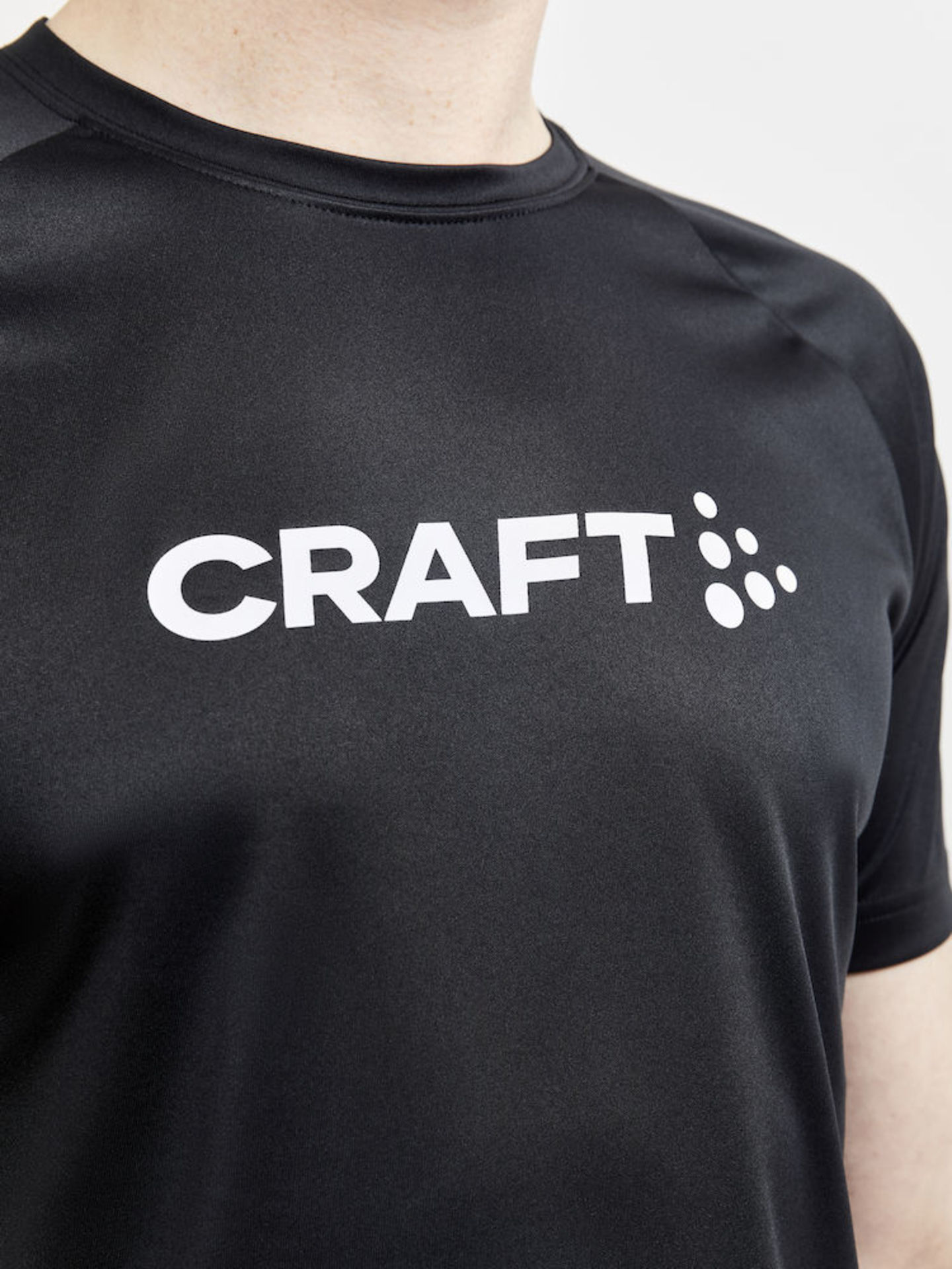 Craft CORE Unifly Logo Hardloopshirt Korte Mouwen Zwart Heren