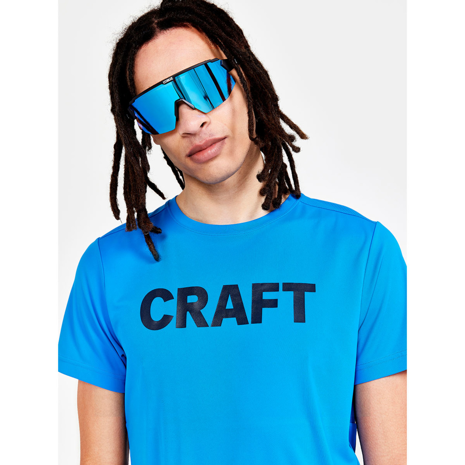 Craft CORE Charge Hardloopshirt Korte Mouwen Blauw Heren