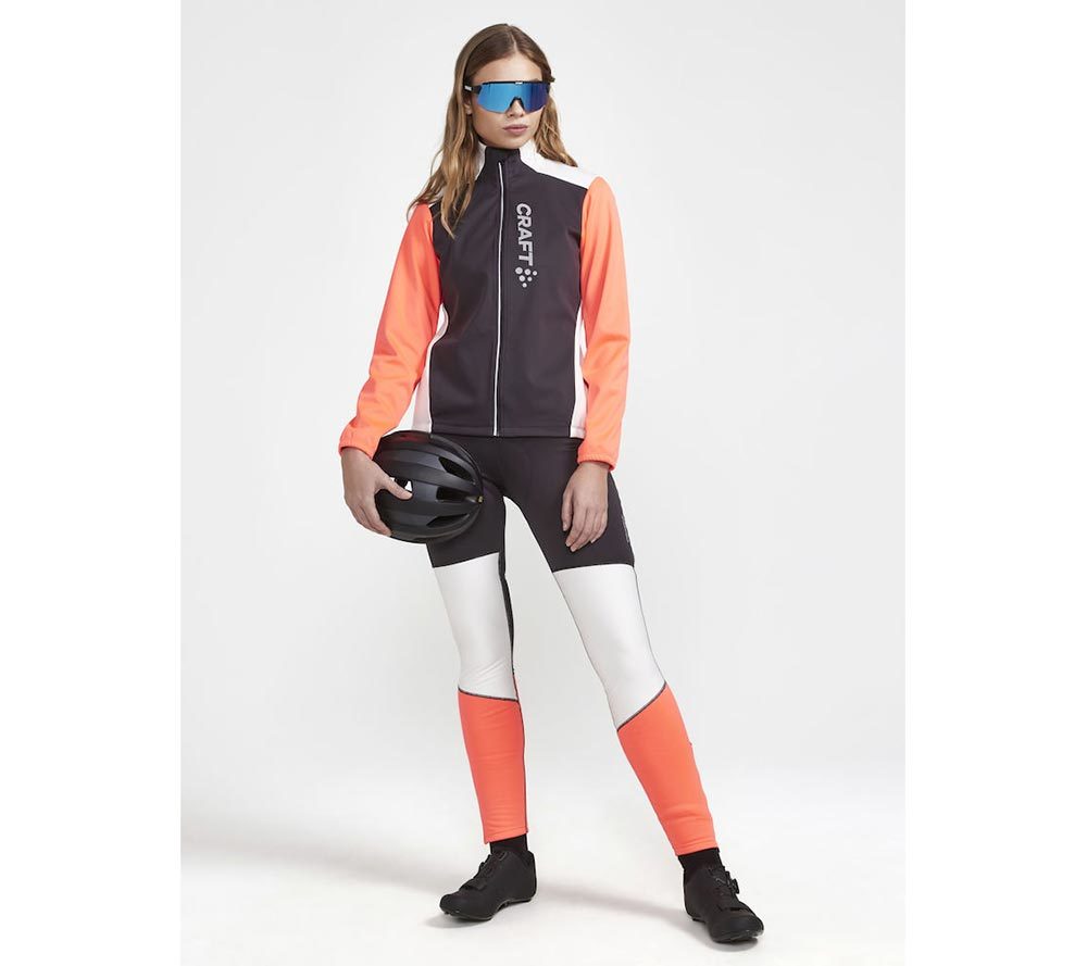 Rogelli Pesara Fietsjack Winter Dames - Zwart, Wit, S