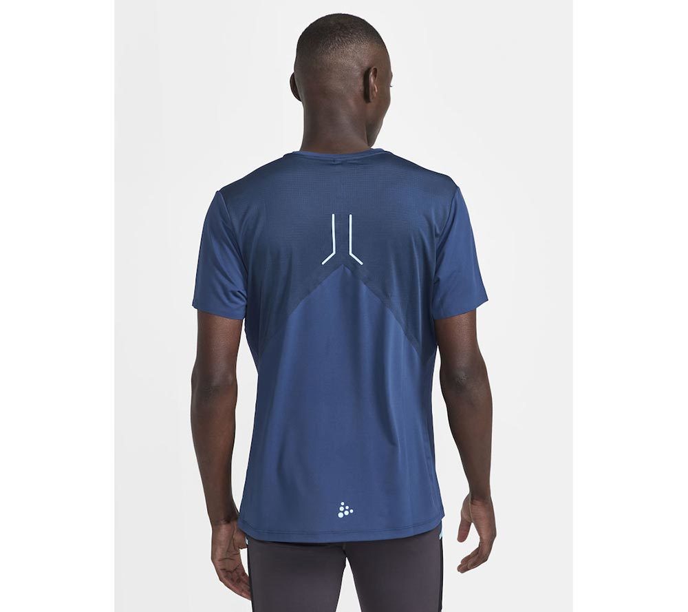 Craft PRO Hypervent Hardloopshirt Korte Mouwen Blauw/Wit Heren