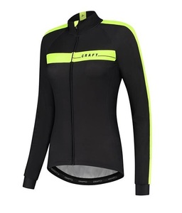 Craft LMTD Fietsshirt Lange Mouwen Zwart/Geel Dames