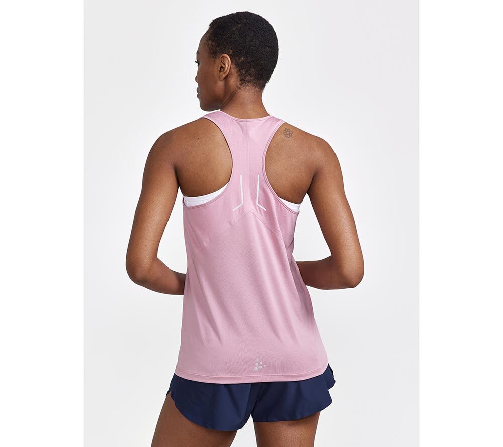 Craft PRO Hypervent Hardloopshirt Zonder Mouwen Roze Dames