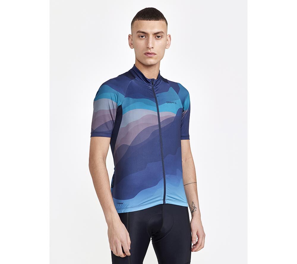 Fietsshirt, voor heren, T-shirt, korte mouwen, jersey, ademend, top, voor mountainbike, stadsfiets, multisport, fitness, stijl 14, XL