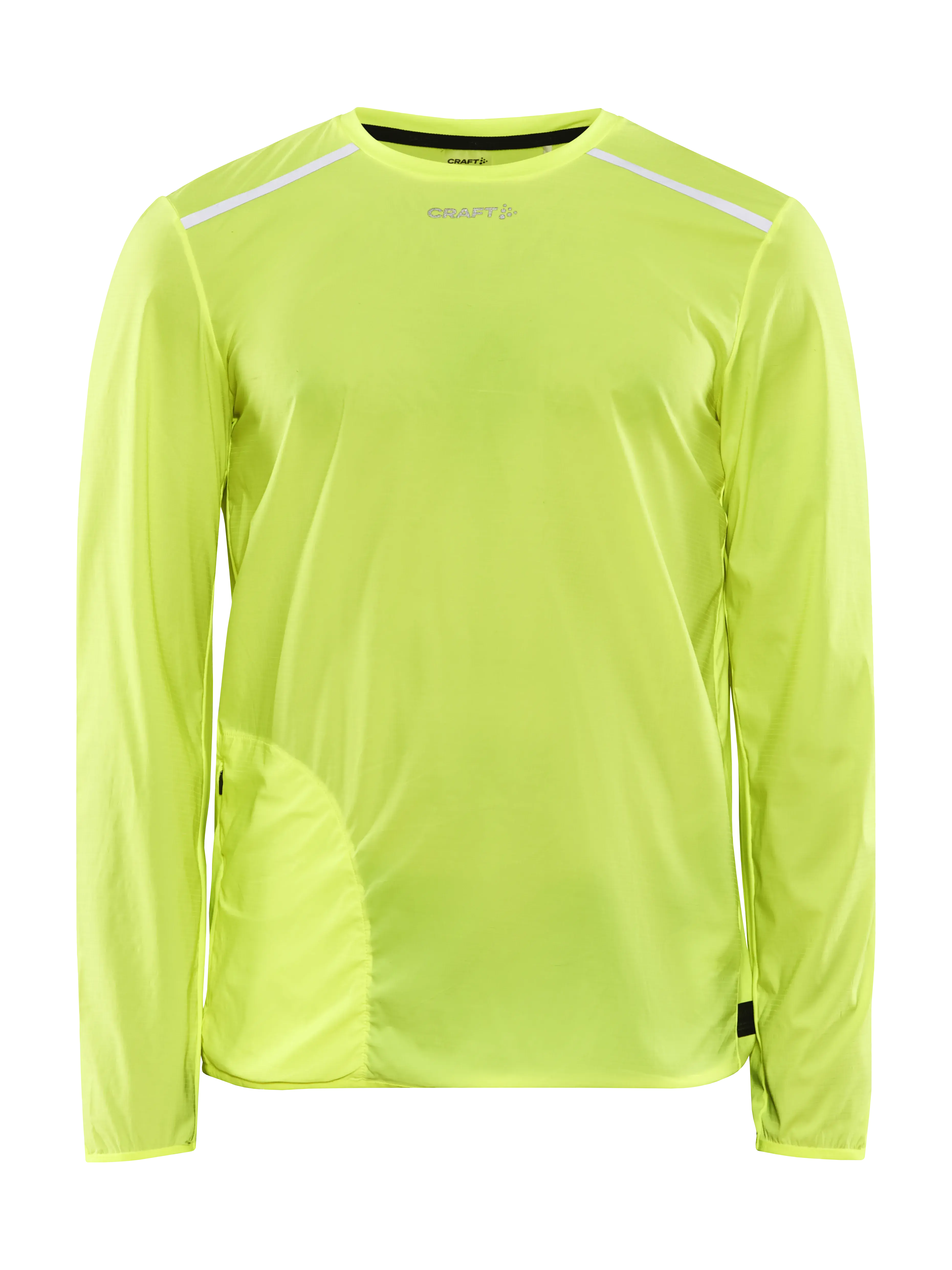 Craft PRO Hypervent Wind Hardloopshirt Lange Mouwen Geel Heren