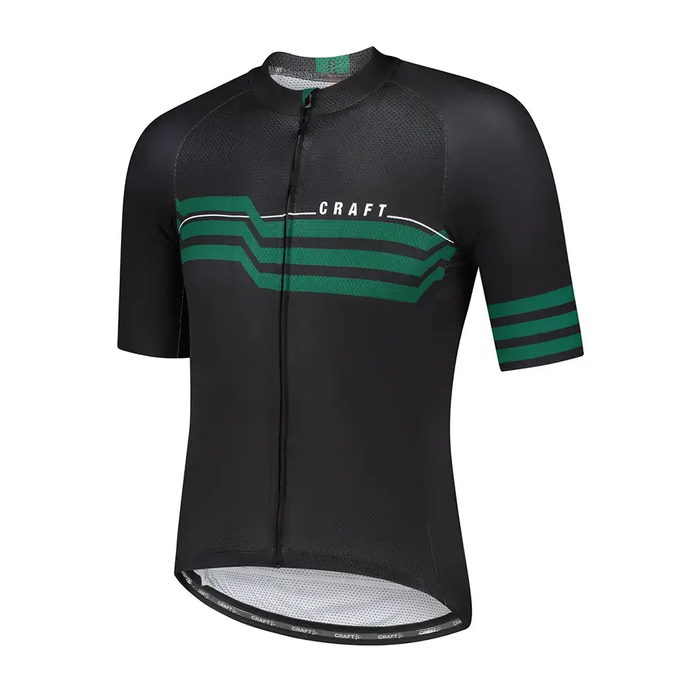 Craft LMTD 3.0 Fietsshirt Korte Mouwen Zwart Groen Heren koop je bij Futurumshop