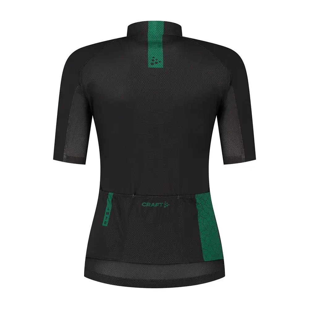 Craft LMTD 3.0 Fietsshirt Korte Mouwen Zwart Groen Dames koop je bij Futurumshop