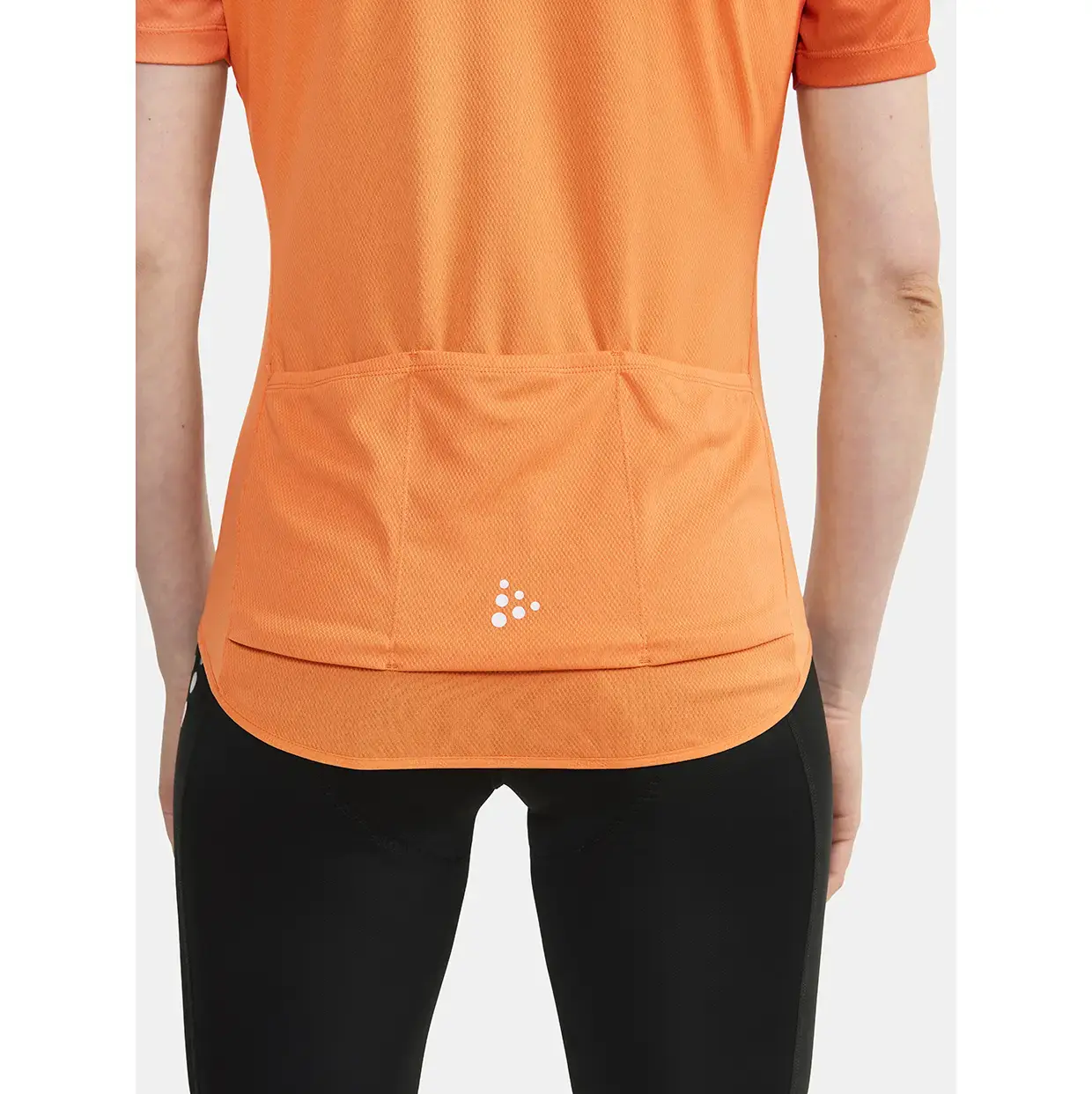 Craft Core Endur Logo Fietsshirt Korte Mouwen Oranje Dames