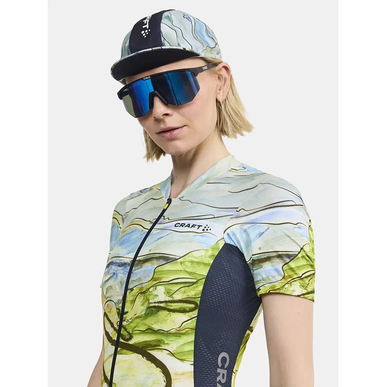 Craft Sa Calobra ADV Endurance Fietsshirt Korte Mouwen Blauw Multi Dames koop je bij Futurumshop