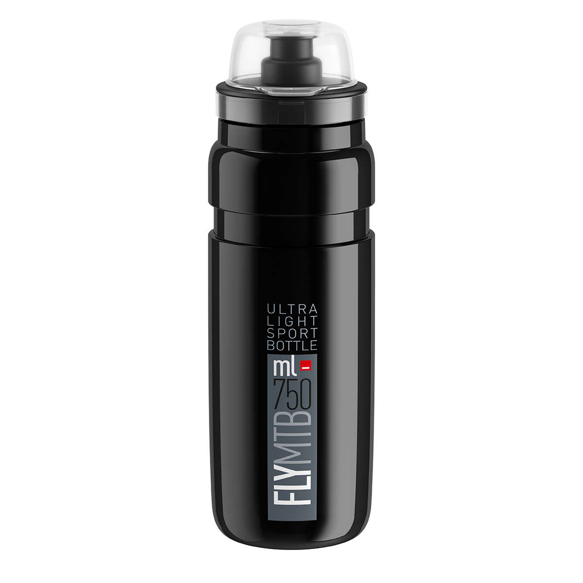 Elite Fly MTB Bidon Zwart/Grijs 750ml koop je bij Futurumshop.nl