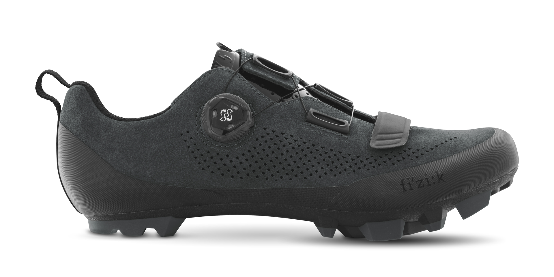 Fizik X5 Terra Suede Mountainbikeschoenen Grijs/Zwart Heren