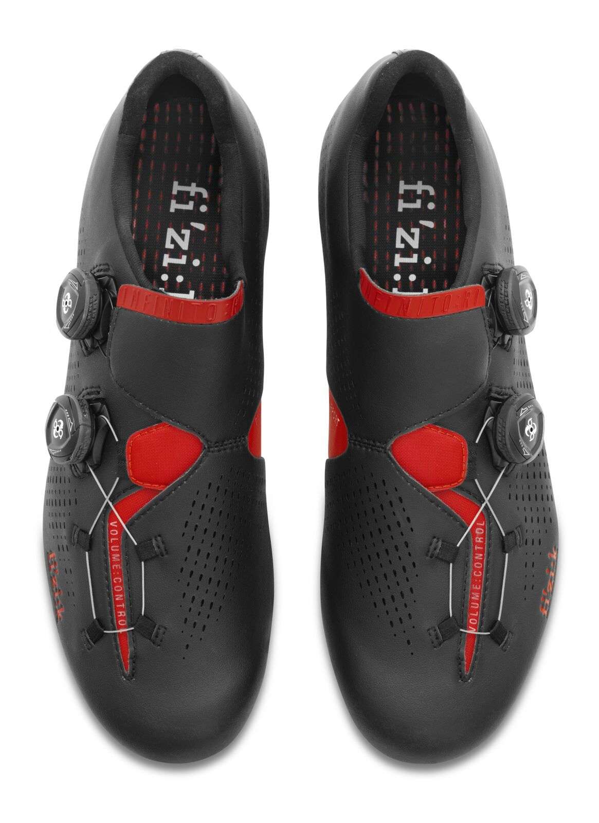 Fizik R1 Infinito Boa Wielrenschoenen Zwart/Rood Heren koop je bij