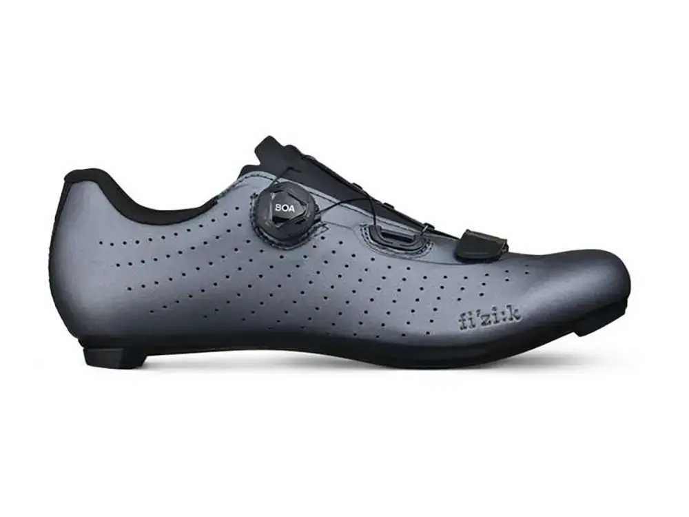 Fizik Tempo Overcurve R5 Wielrenschoenen Metallic Grijs/Zwart