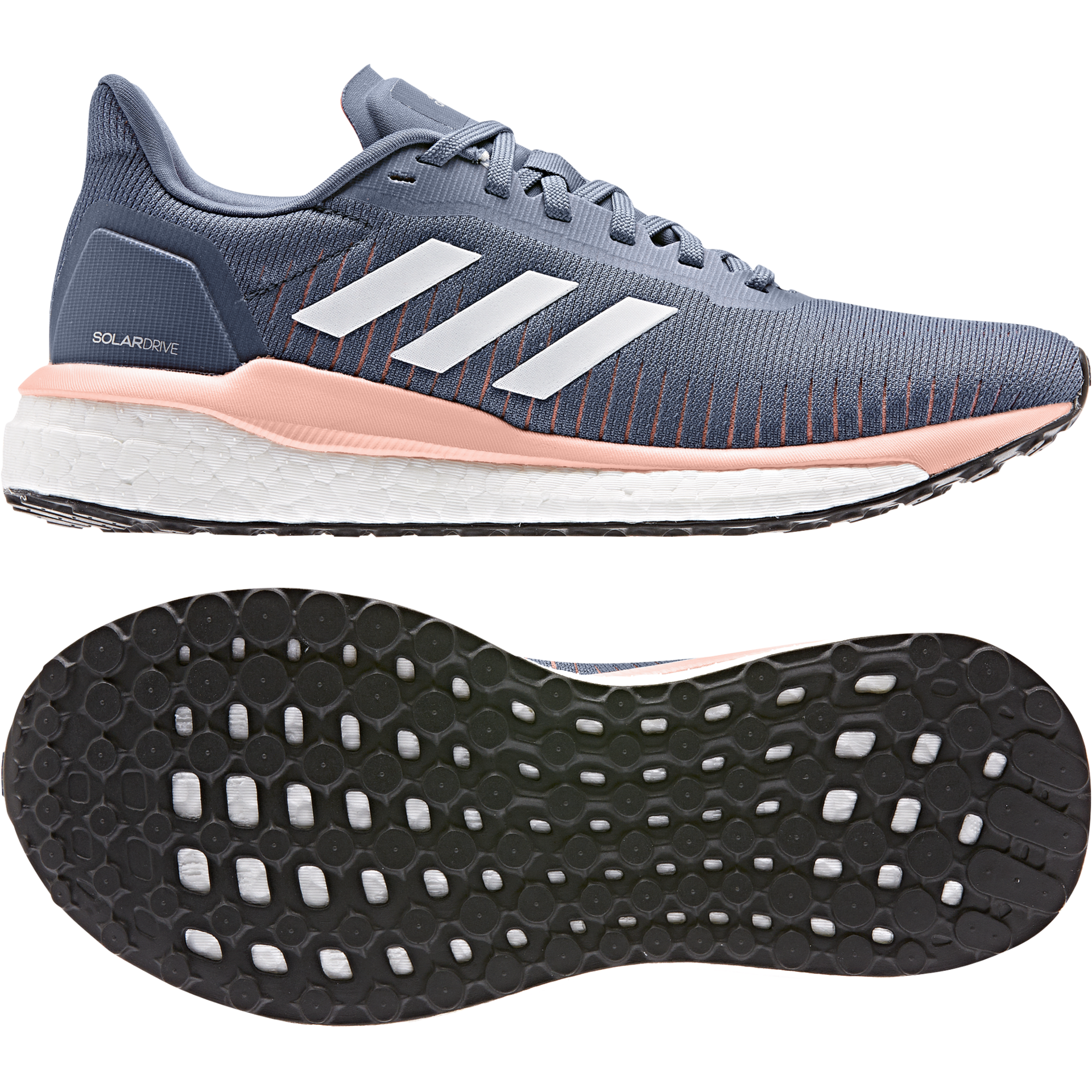 adidas Solar Drive 19 Hardloopschoenen Grijs/Roze/Wit Dames