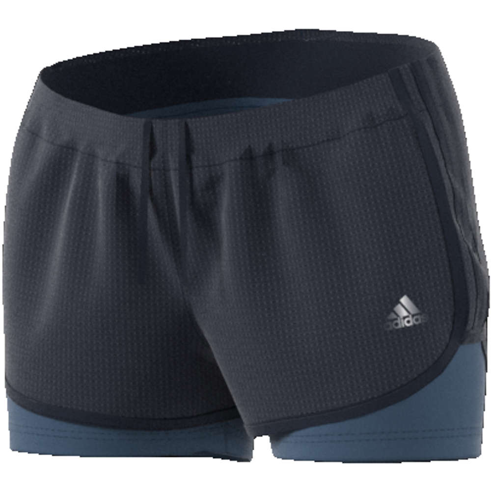 adidas Marathon 10 2 inch Hardloopbroek Kort Zwart/Groen Dames koop je bij  Futurumshop.nl