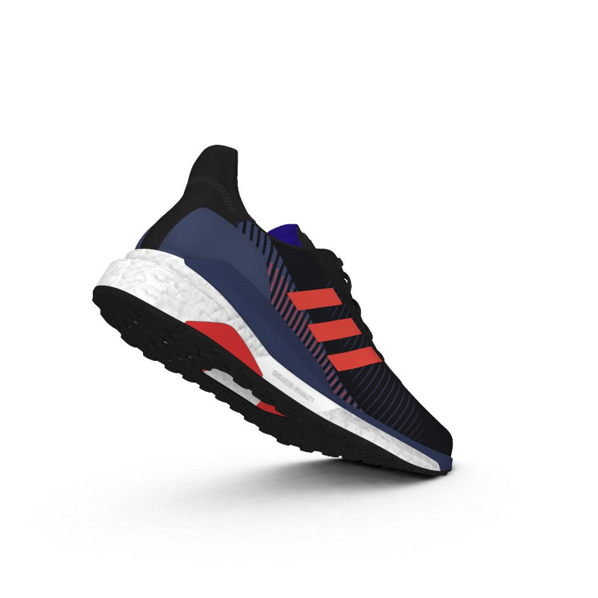 adidas Solar Glide ST 19 Hardloopschoenen Zwart Donkerblauw Rood Heren