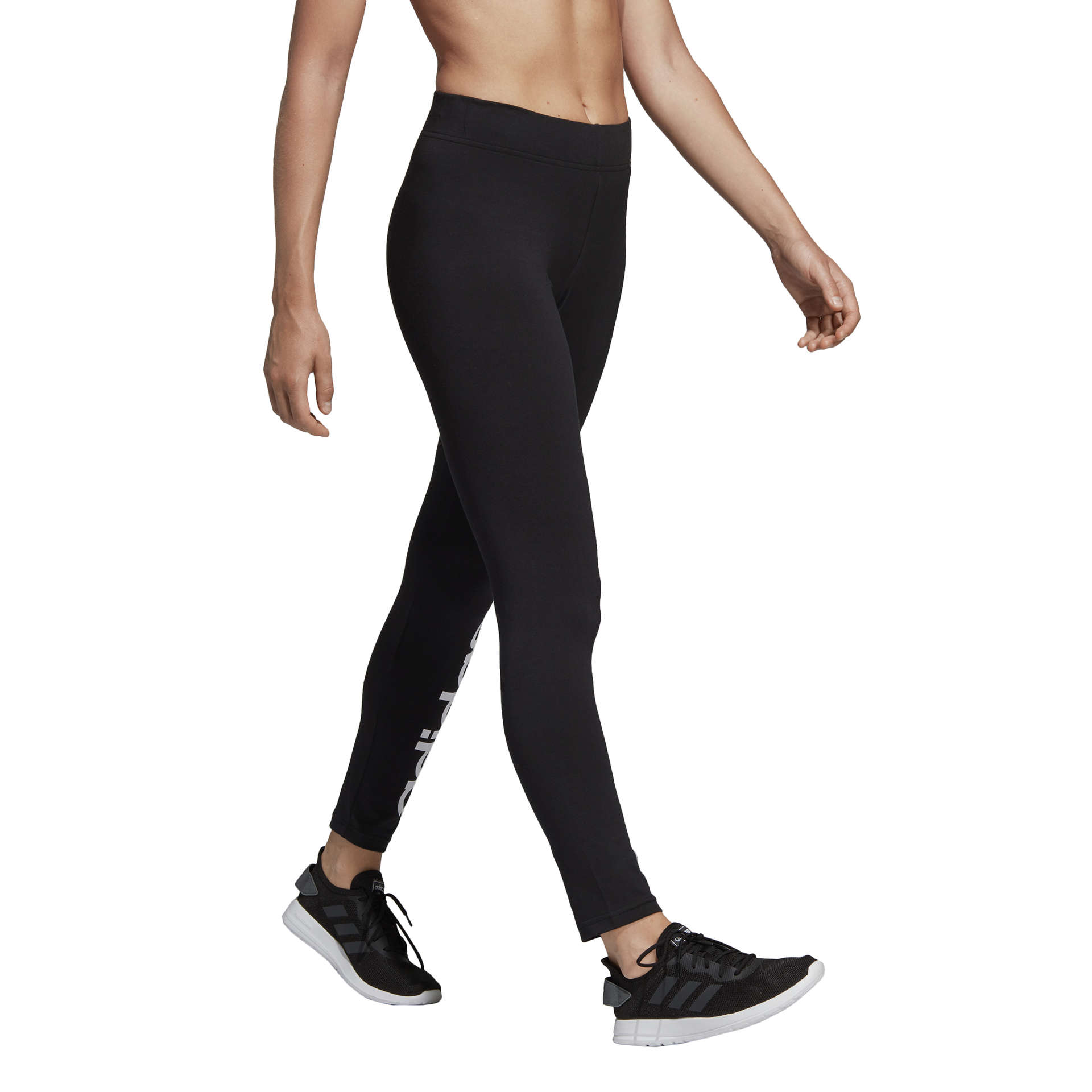 adidas Essentials Linear Trainingsbroek Lang Zwart Dames koop je bij  Futurumshop.nl