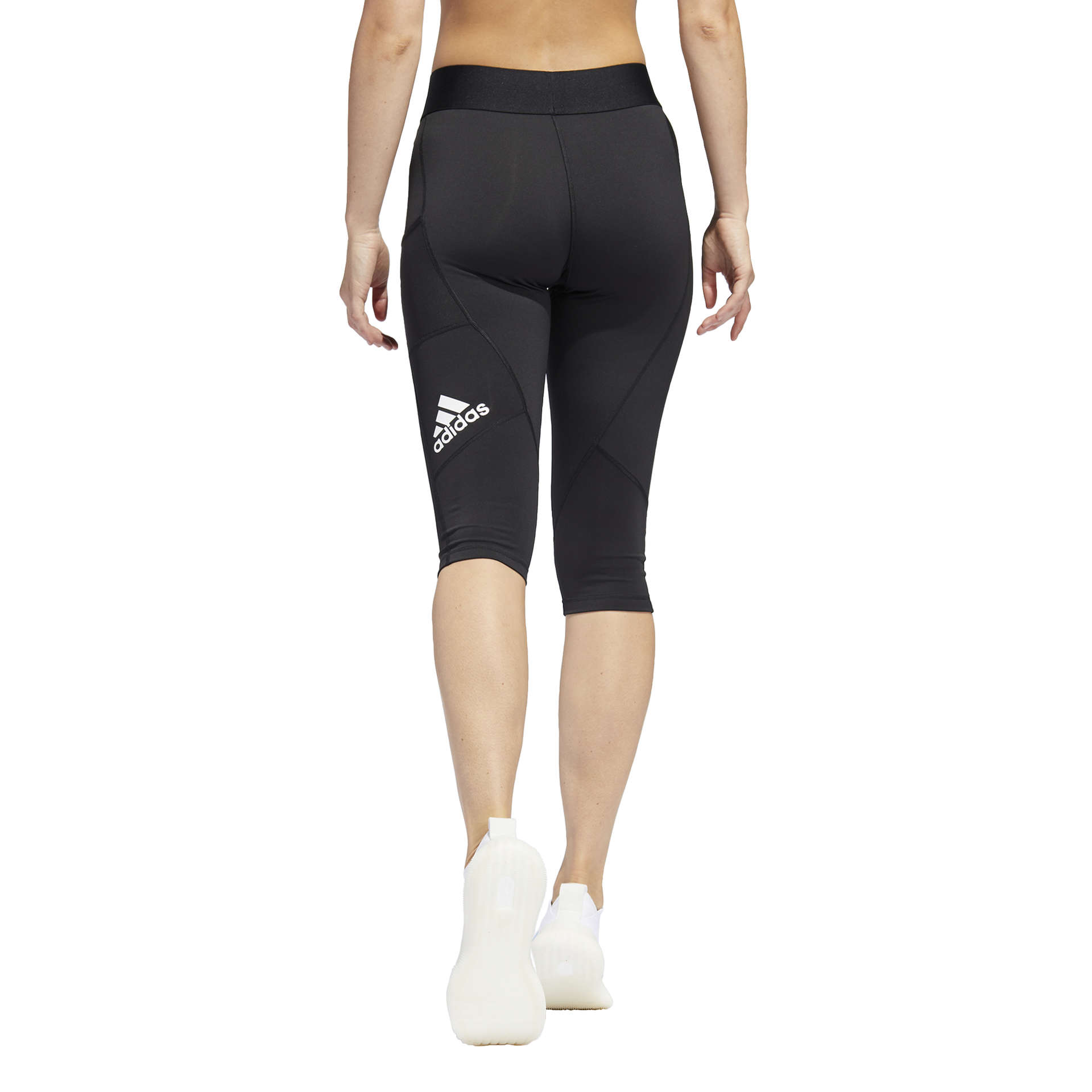 adidas Alphaskin Hardloopbroek Driekwart Zwart Dames koop je bij  Futurumshop.nl